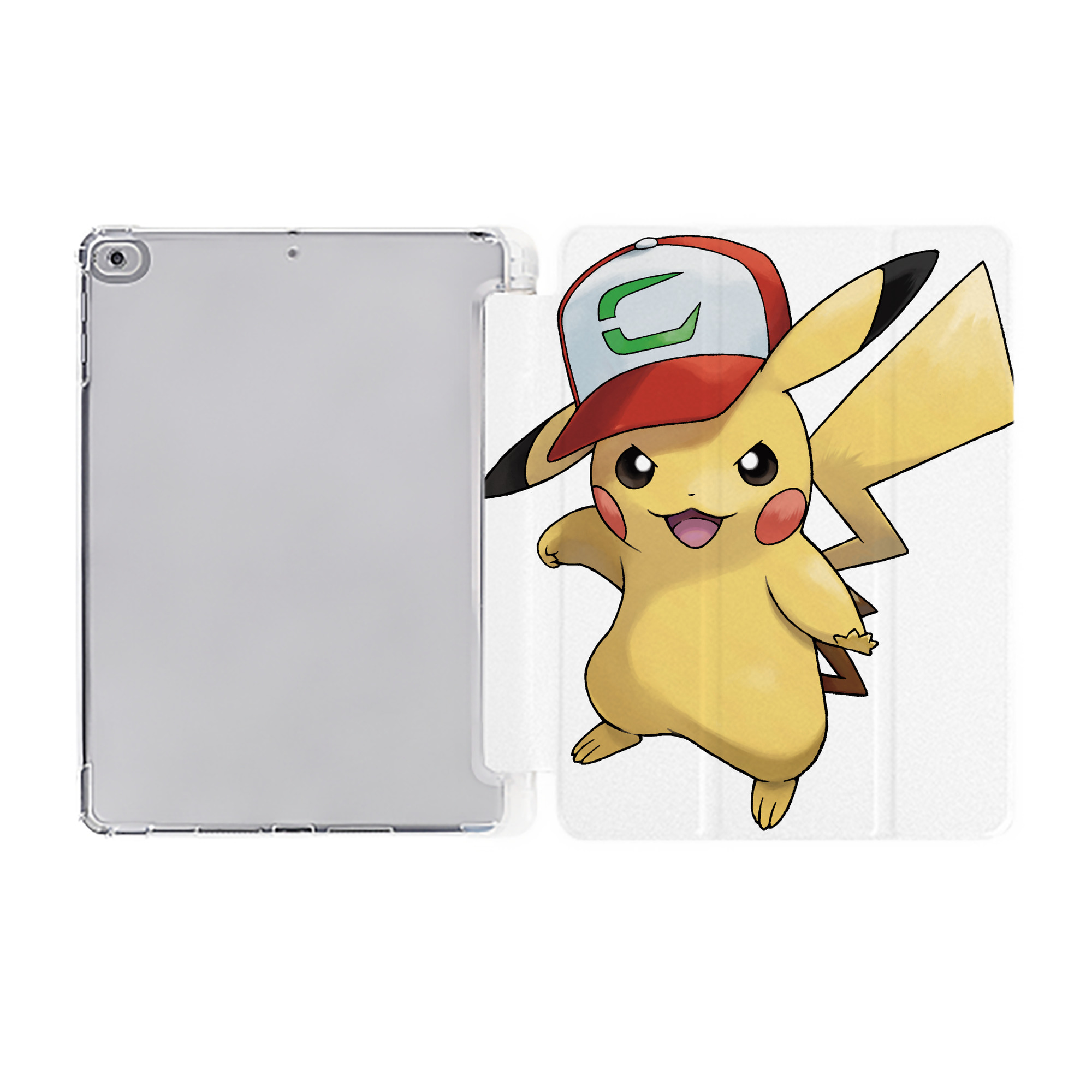（画像用） ポケットモンスター Pokémon IPad ケース ペン収納付き 三つ折りスタンド PUレザー×シリコン 対応機種9.5/10.5/10.9インチ
